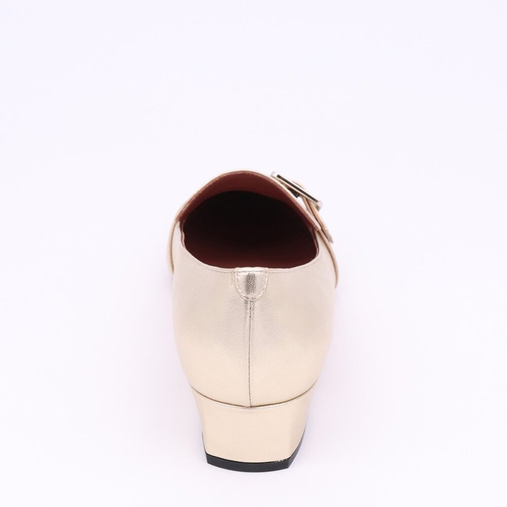 NWT - Bally Harumi Block Heel - Champagne👠 - Picture 5 of 12
